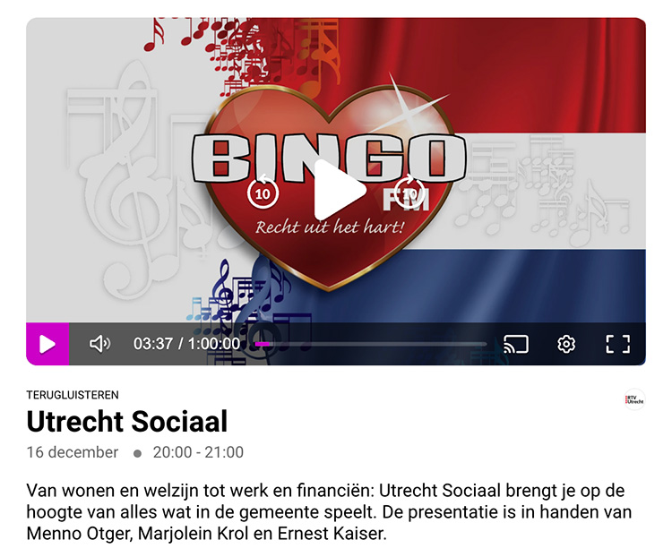 Bingo FM, het Kruideniersmuseum geïnterviewd.